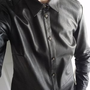Banana Republic leather top